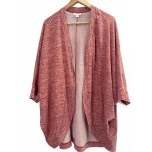 Lularoe XL Heather Pink Cardigan Sweater